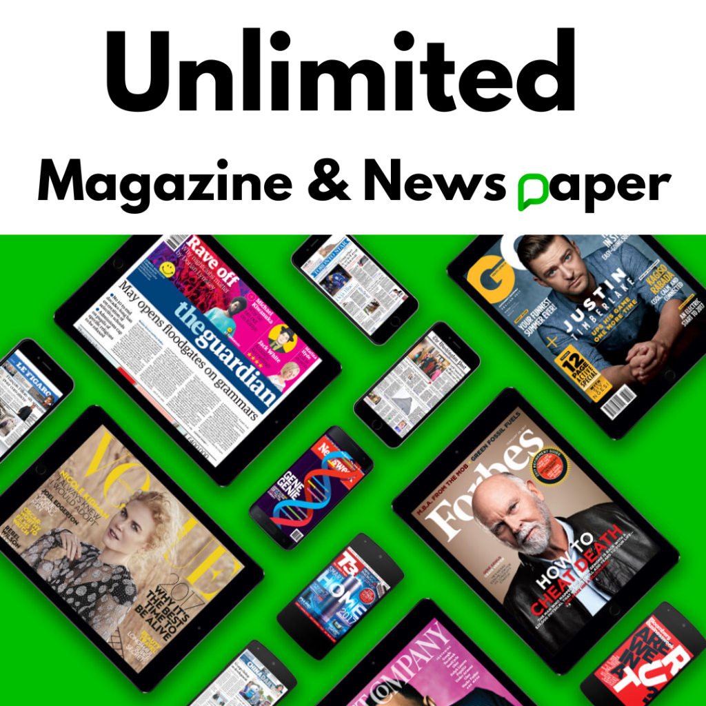 Unlimited Magazine & News Paper support Multiple Devices Read Unlimited ...