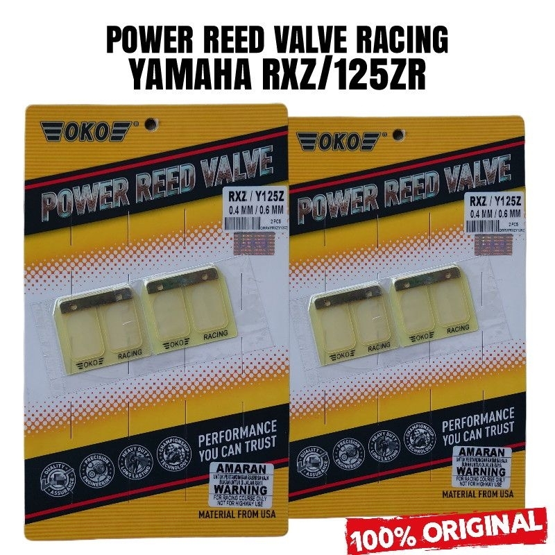 OKO POWER REED VALVE RACING Redvalve lidah Yamaha RXZ 125Z 125 125ZR ...