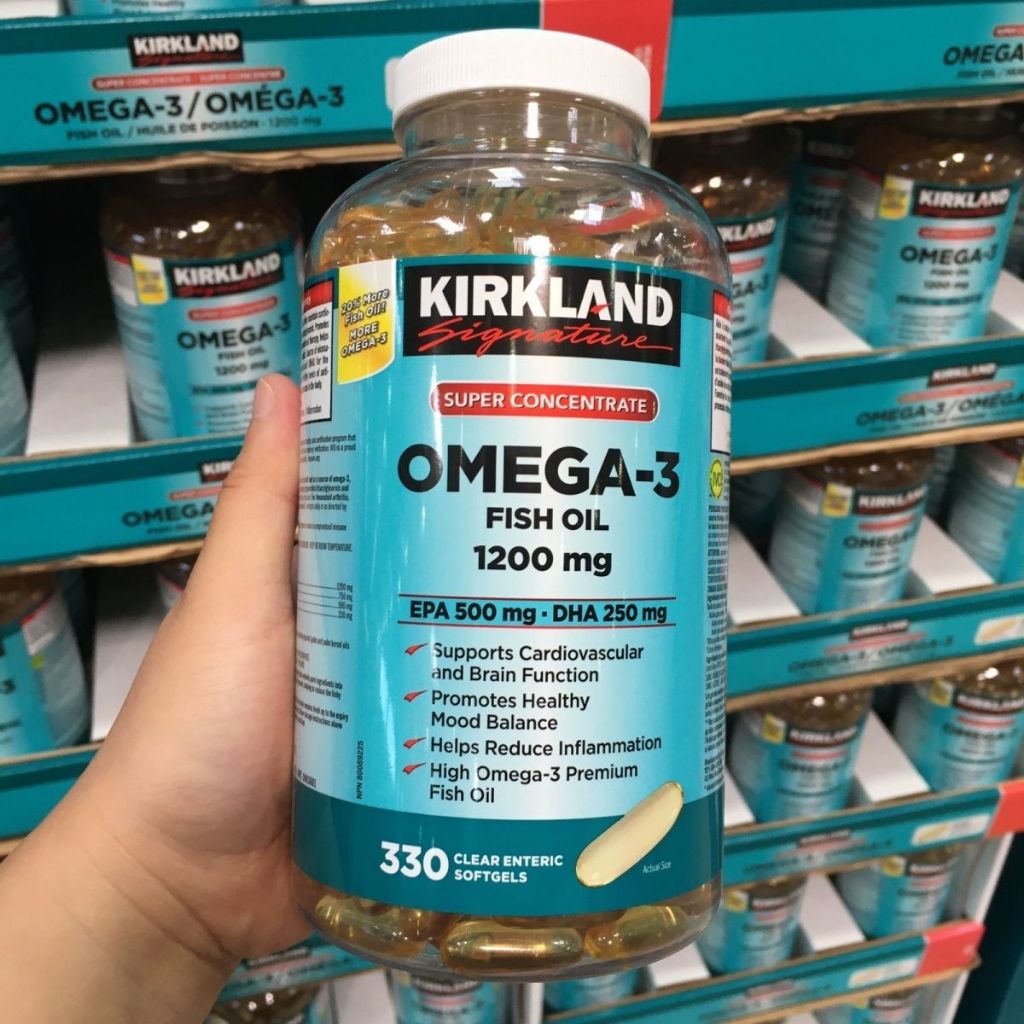 Kirkland Omega3 Fish Oil 1200mg 330 softgels 深海鱼油 Minyak Ikan