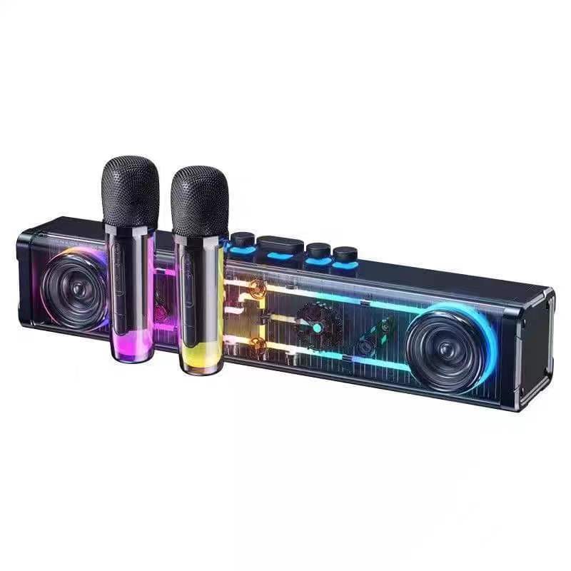 V900 Wireless Bluetooth Dual Microphone Karaoke Family KTV Portable 3D ...