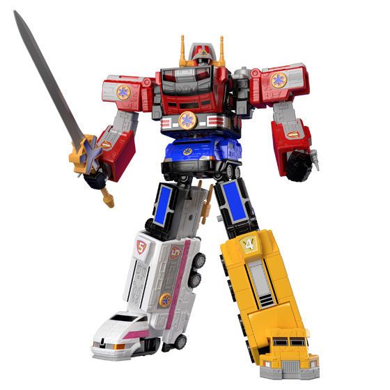 Premium Bandai Kyukyu Sentai GoGoFive SMP Super Minipla Kinkyuu Gattai ...