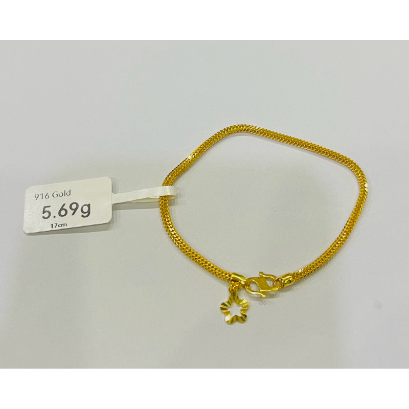 Youloong Rantai Gelang Tangan Pandora Emas916 916gold Pandora Bracelet