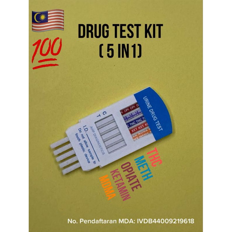 POC 5in1 dan 3in1 Urine Drug Test Kit ( MDA Approved) Shopee Malaysia