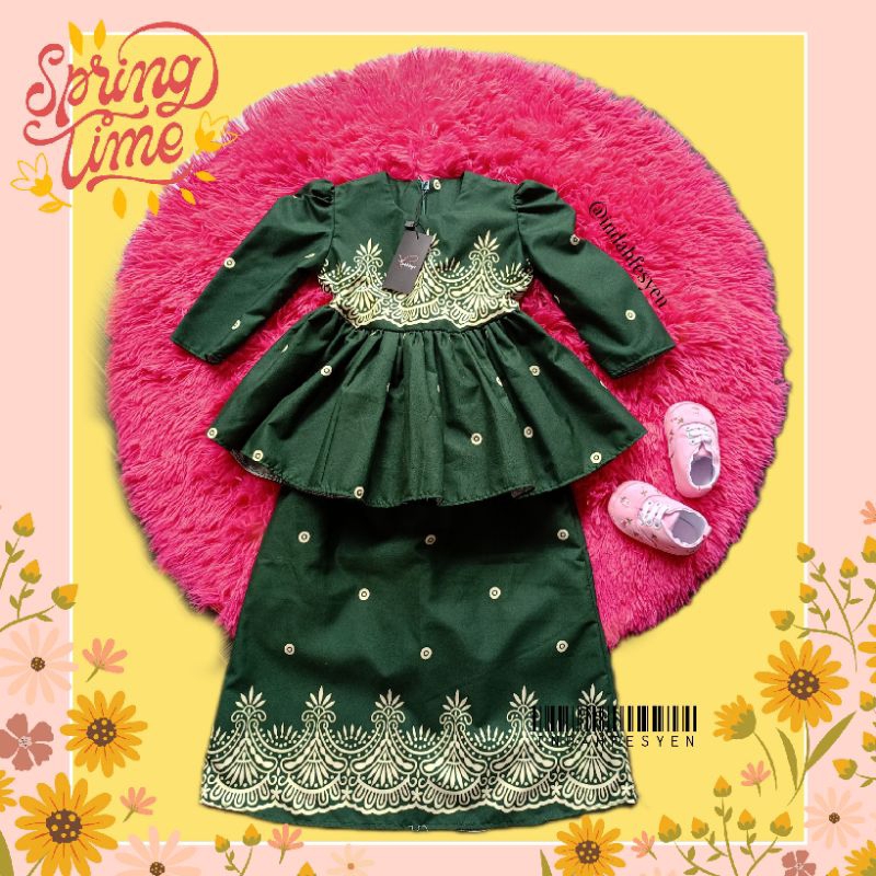 BAJU RAYA TERKINI ‼️PEPLUM DESIGN (1) emerald green | Shopee Malaysia