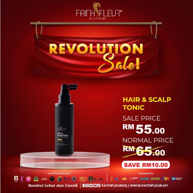FAITH FLEUR Hair & Scalp Tonic ORIGINAL HQ (Hair Growth, Hairloss