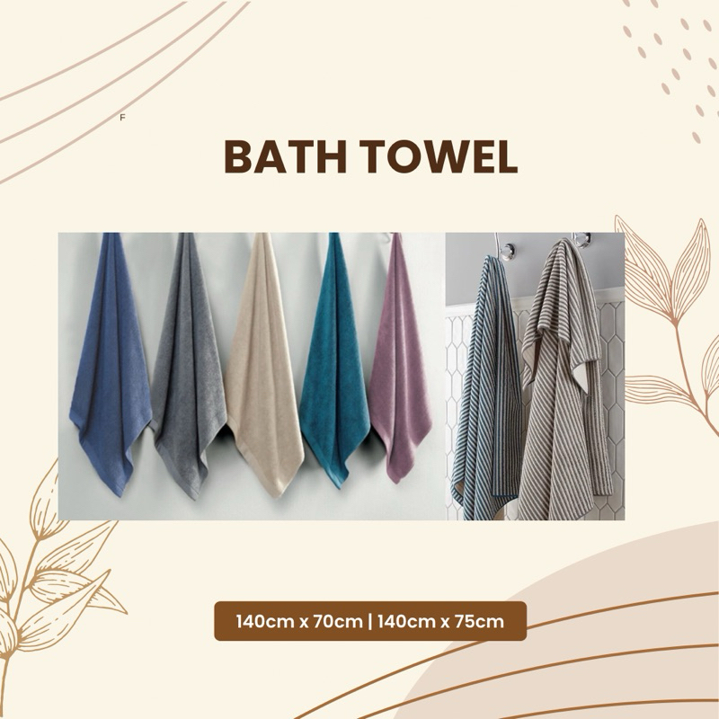 Norwex Bath Towel Graphite Teal Denim Lavender Vanilla Striped Trend Ultra Plush Sage Shopee