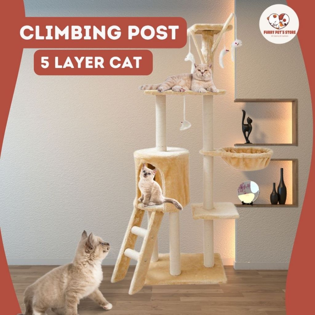Cat Tree Besar Murah | Cat Toy Cage Shelter Cat Climbing | Bed ...