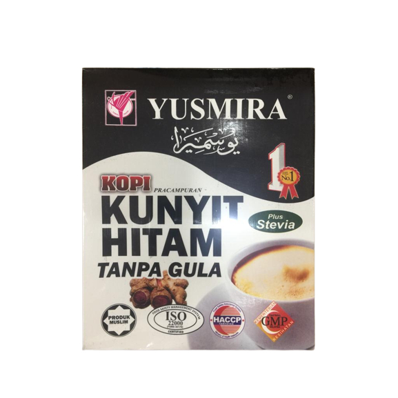 KOPI KUNYIT HITAM PLUS STEVIA YUSMIRA /KOTAK (15 SACHETS X 25 GRAM ...