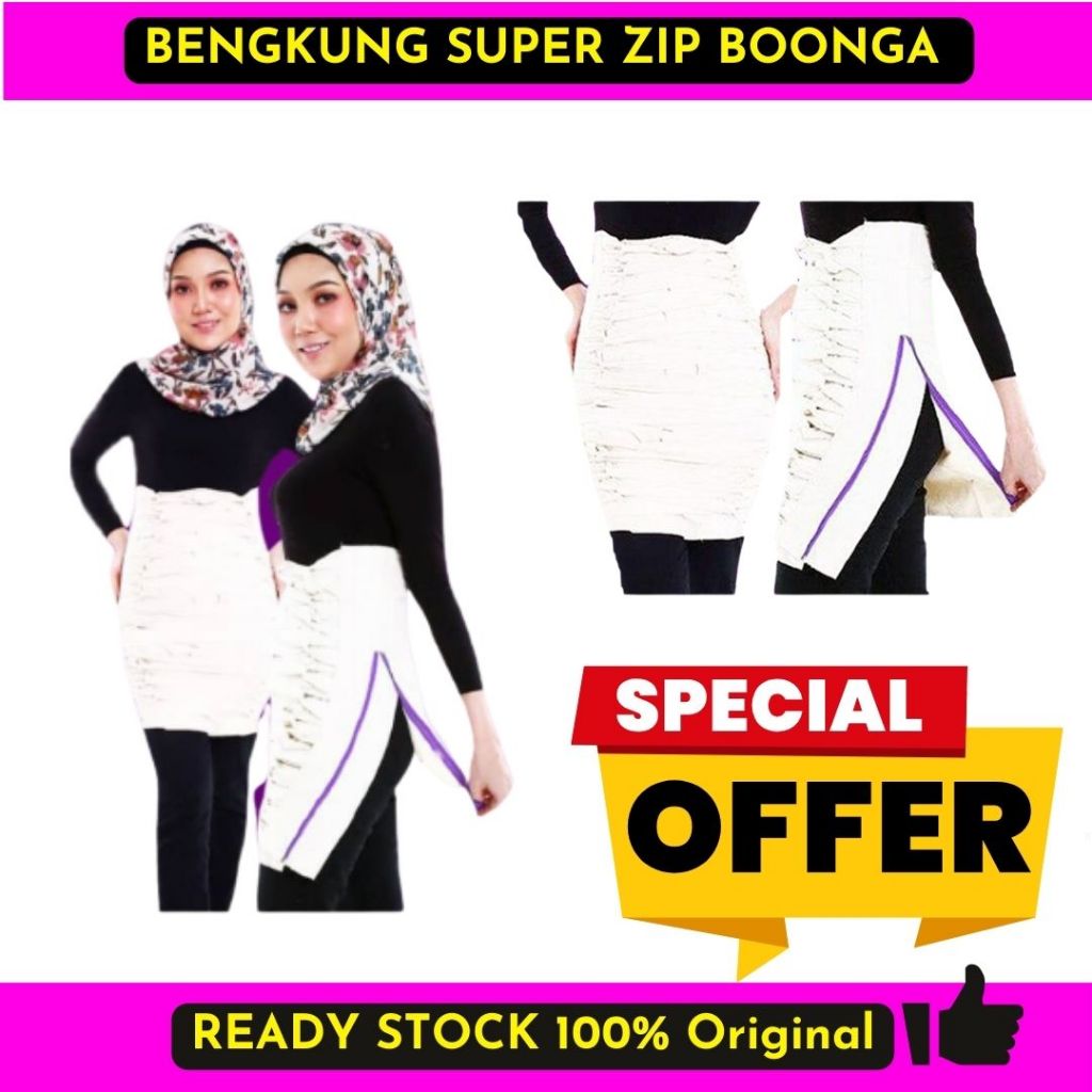 BENGKUNG BOONGA ZIP READY STOCK | Shopee Malaysia
