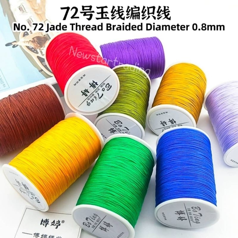 No.72 Jade Thread Braided Rope Diameter 0.8mm Hand-Woven Rope Diy ...