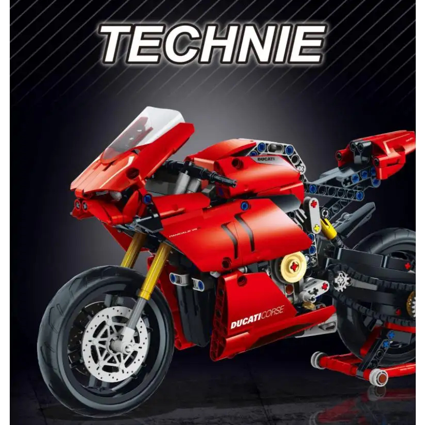 Building block 16036Assembly Toy V4R motorcycle Block assembled toys Ducati  Panigale V4 R (Compatible 42107)