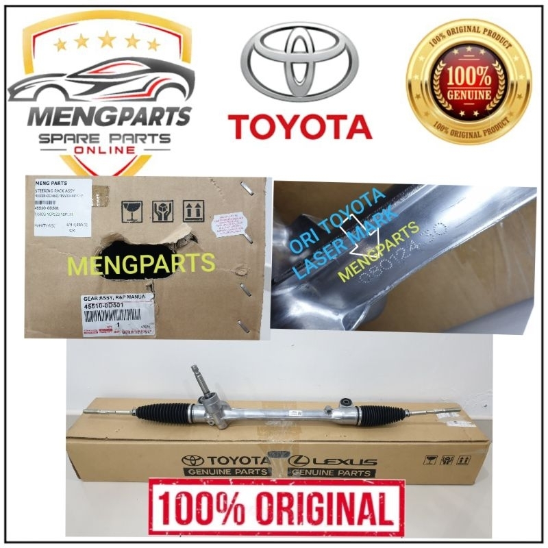 ORIGINAL VIOS YARIS NCP150 NSP151 STEERING RACK ASSY 45510-0D501 ...