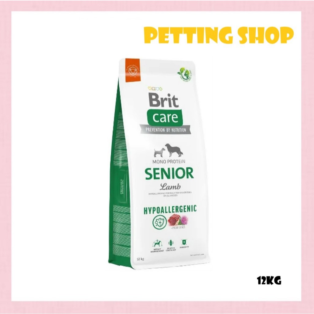 Brit Care Dog Dry Food Senior Lamb 12kg | Shopee Malaysia