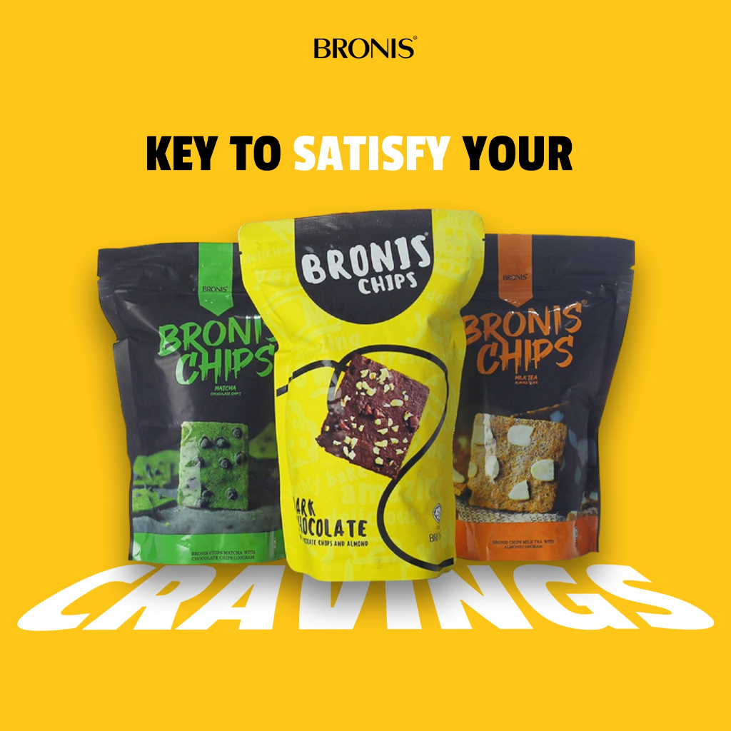 BRONIS CHIPS | KEREPEK BRONIS (MATCHA / DARK CHOCOLATE / MILK TEA ...