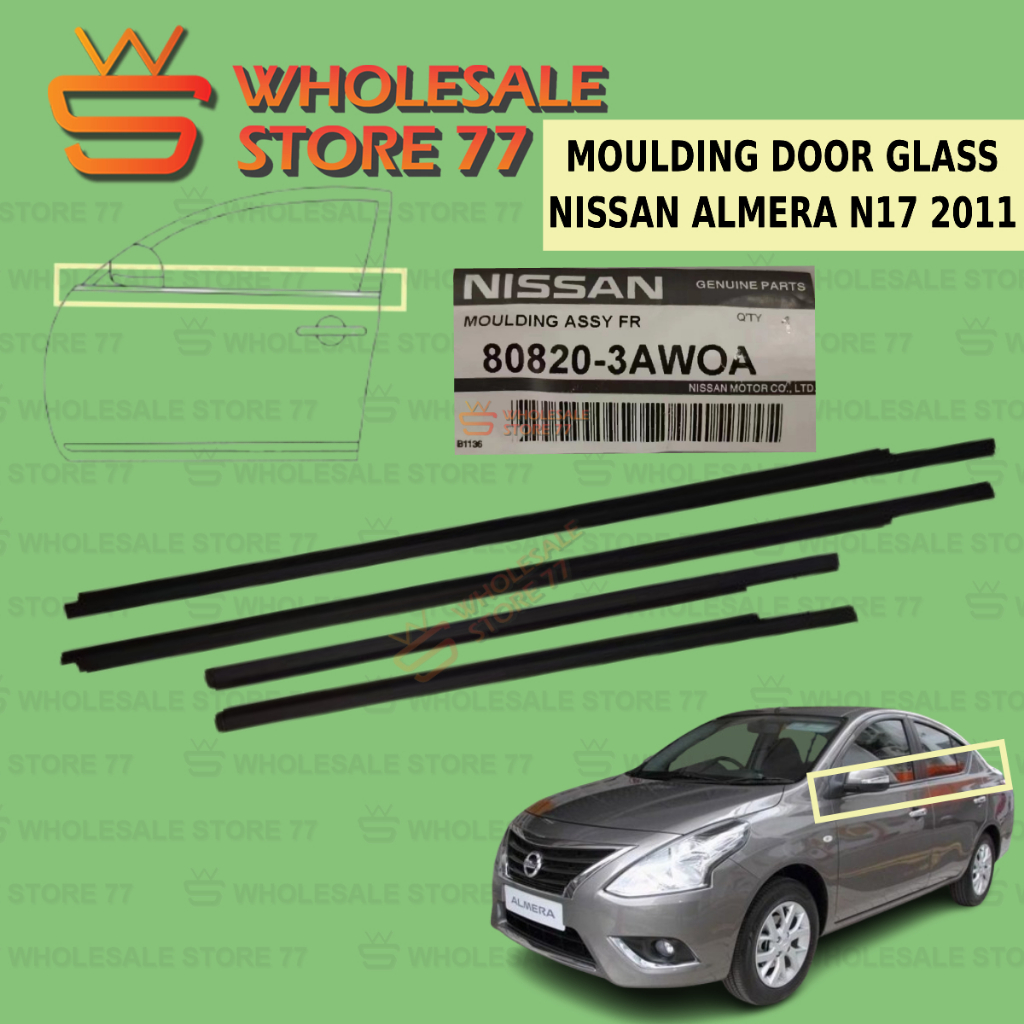 ORIGINAL | NISSAN ALMERA N17 2011 Door Moulding Lining Rubber Outer ...