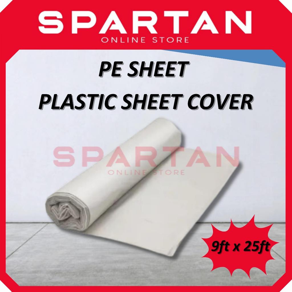 PE Sheet Plastic Sheet Cover 9ft X 25ft Wrapping Plastic Wrap For