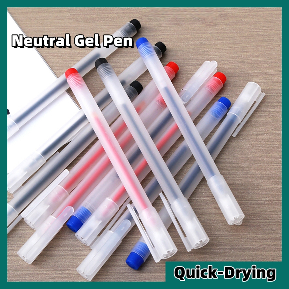 GL Quick Drying Gel Pens Frosted Sign Pen Black Blue Red Bulk School ...