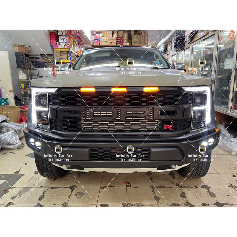 Ford Ranger T6 T7 T8 Convert To F150 Raptor Bumper Bodykit V2 | Shopee ...