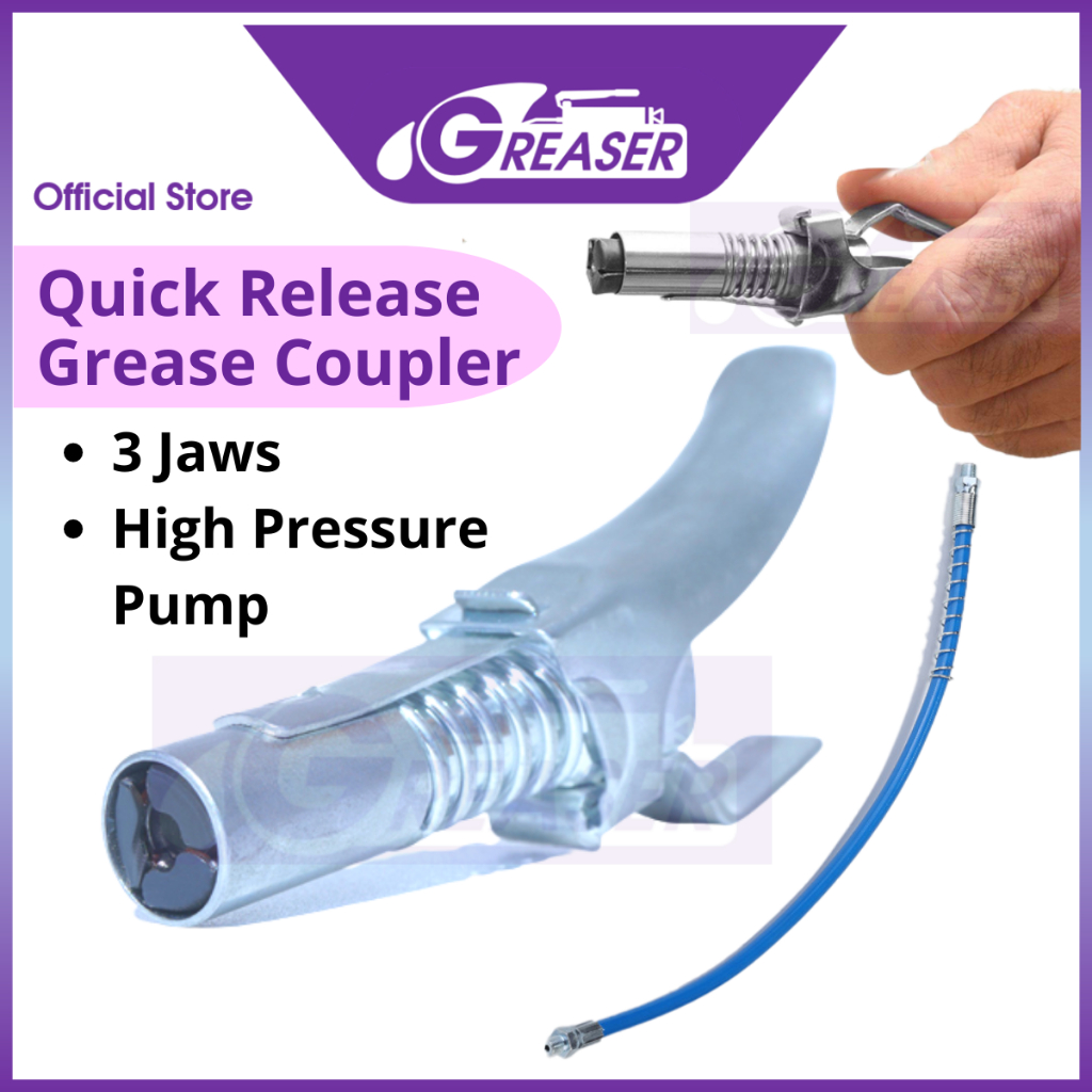 Greaser Grease Gun Coupler / Grease Nozzle - Quick Release | Shopee ...