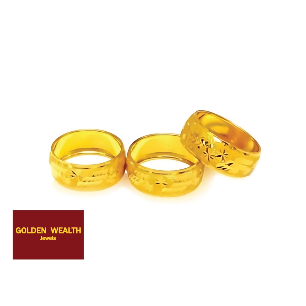 👍916 Gold Rotan Ring /Cincin Bajet Rotan Emas 916 | Shopee Malaysia