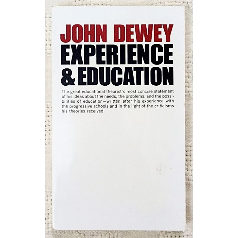 MBH | EXPERIENCE AND EDUCATION by John Dewey (Philosophy/Education ...