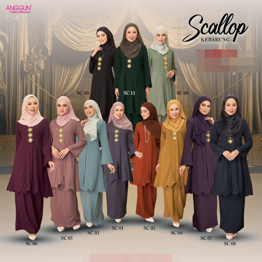 KEBARUNG SCALLOP part 1 by ANGGUN COTTON COLLECTION | Shopee Malaysia