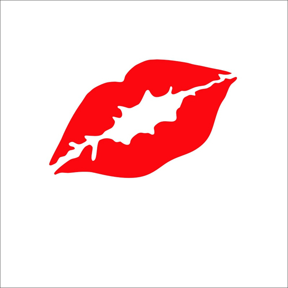 Lips Kiss Red Stickers Girl Ladies Diy Decor Car Styling For Auto Carbumperwindow Vinyl Decal 5442