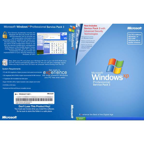 Windows XP Professional 32 BIT Bootable PC Format Disc / CD / DVD ...