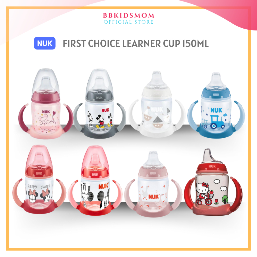 NUK First Choice Sippy Learner Baby Cup 5oz/10oz 6m-18m Training Water ...