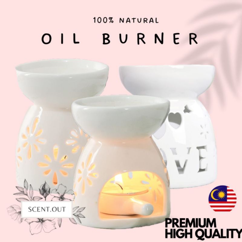 SCENT OUT Ready Stock Ceramic Aroma Burner Fragrance Oil Burner Scented ...