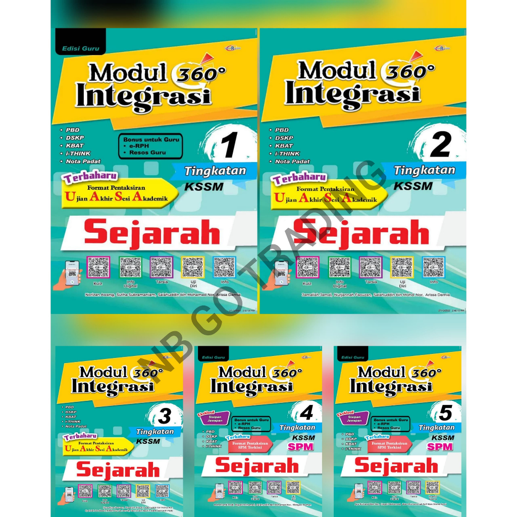 (NB) MODUL 360 INTEGRASI SEJARAH TINGKATAN 1 2 3 4 5 | Shopee Malaysia