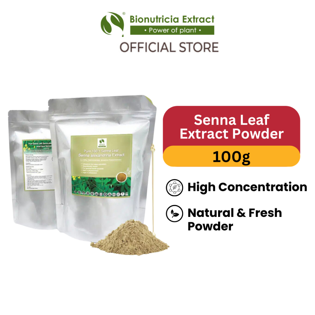 Bionutricia Senna Leaf Standardized Extract Powder 100g | Shopee Malaysia