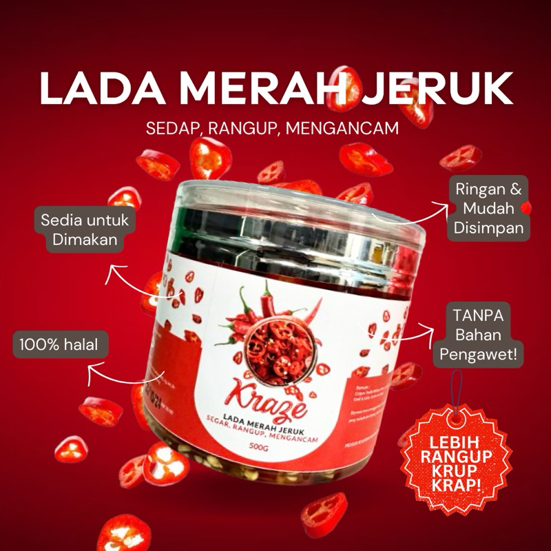 Lada Merah Jeruk Rangup | Shopee Malaysia