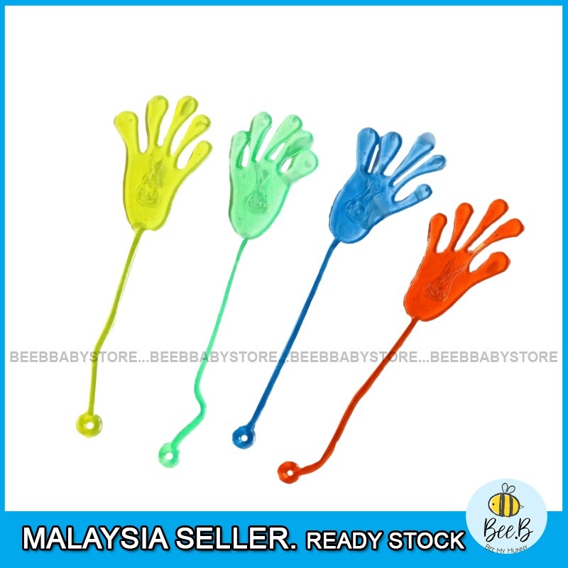 Flexible Sticky Hand Palm Toys Stretchy Toy Kids Deformed Toys Wall Toy ...