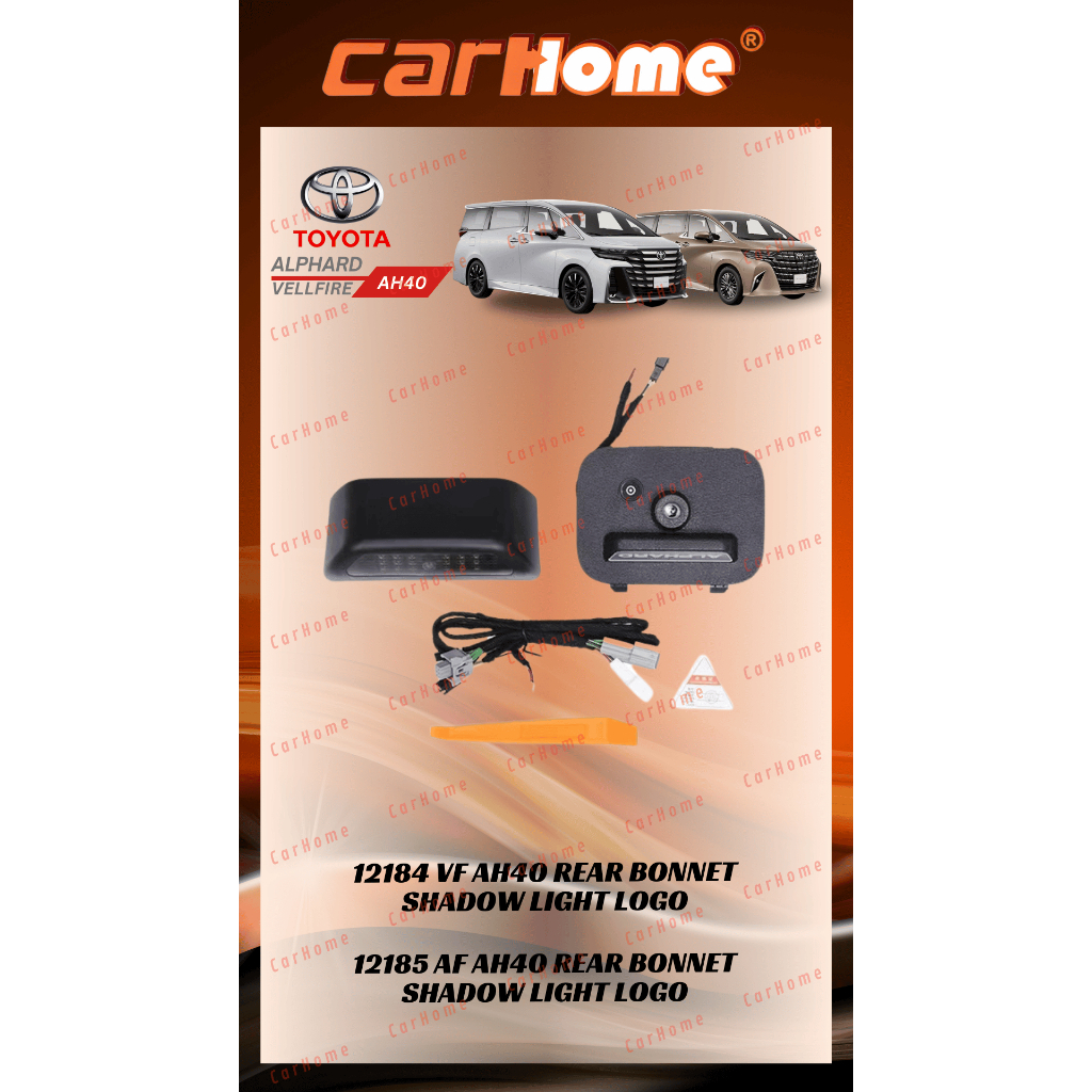 TOYOTA ALPHARD VELLFIRE AH40 AGH40 REAR BONNET LED LIGHT PROJECTION ...