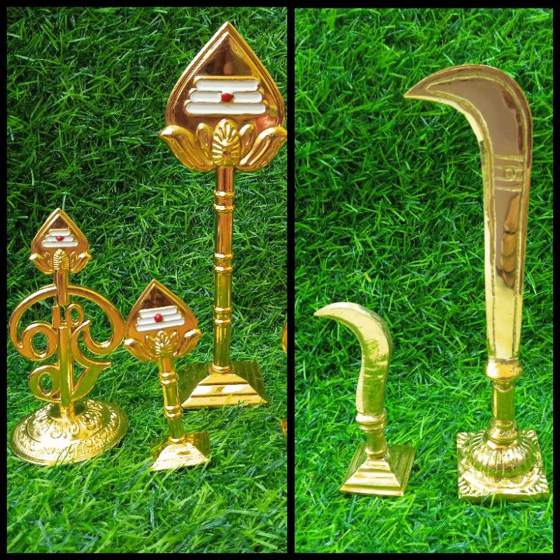 Mini Vel / Aruval / Trisulam - Brass Vel Miniature | Shopee Malaysia
