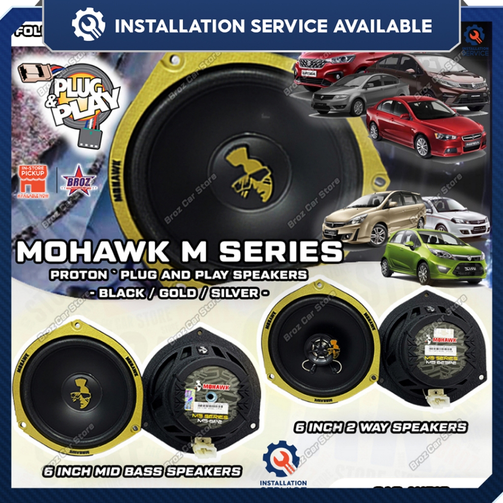 [Installation Provided] 🔊 MOHAWK Plug & Play OEM Front & Rear Car ...