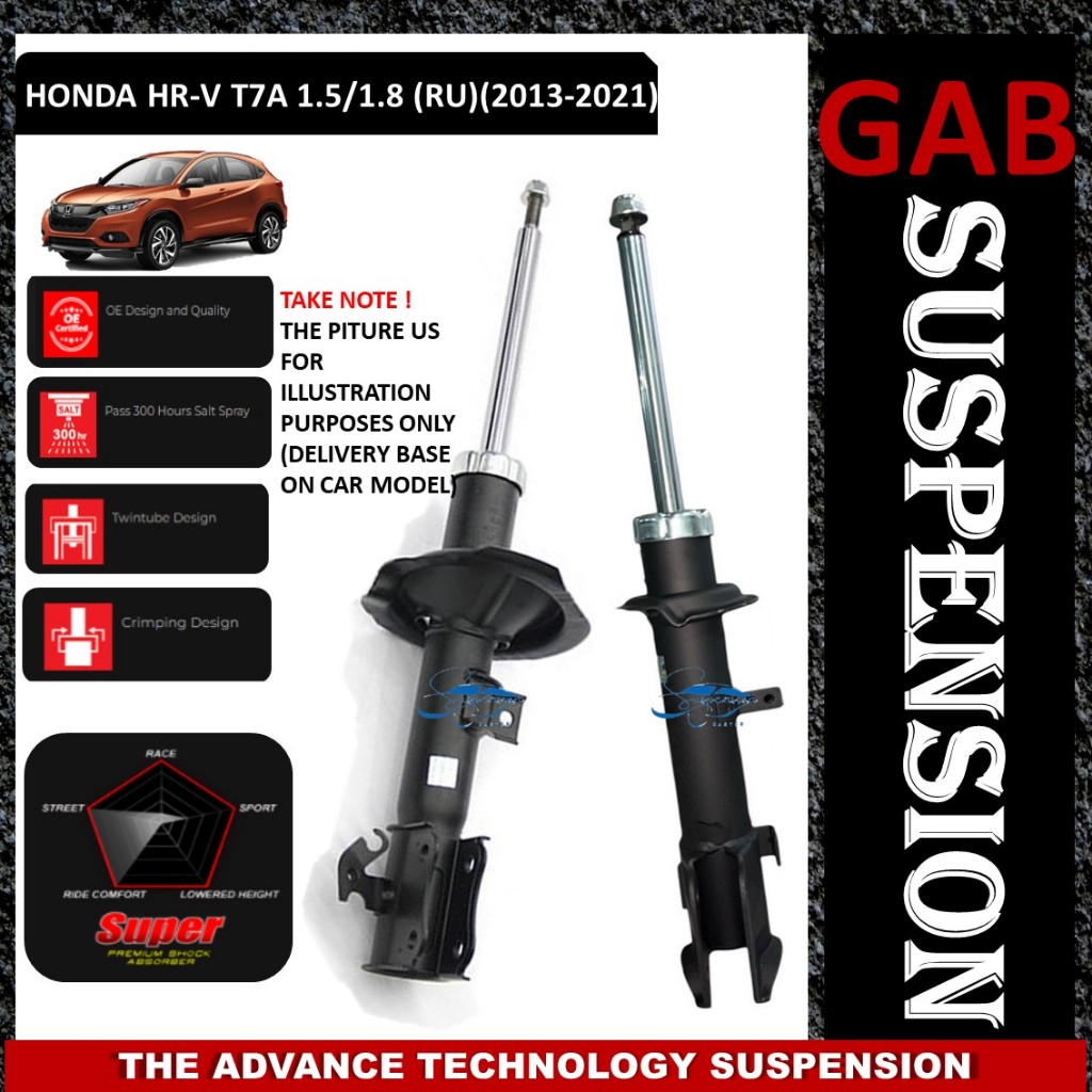 ORIGINAL SET GAB SUPER FRONT ABSORBER / REAR ABSORBER - HONDA HR-V HRV ...
