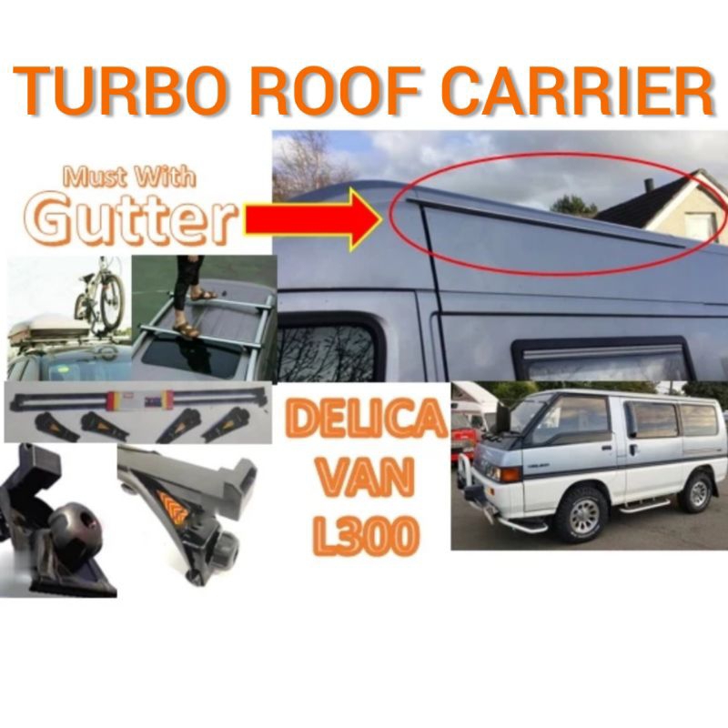 KOON MITSUBISHI DELICA VAN L300 Turbo Auto Car Van Roof Rack Carrier ...