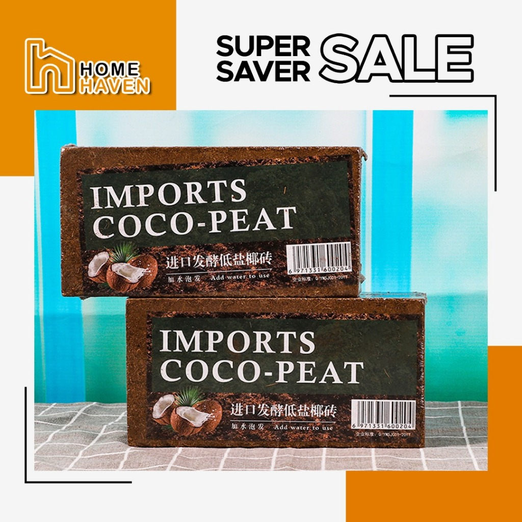 HOME HAVEN Cocopeat High Quality Coconut Fiber Block Kelapa Coconut