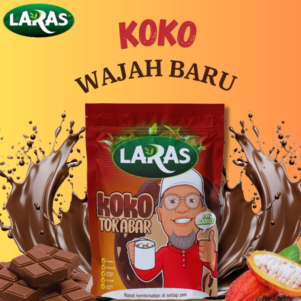 LARAS Koko Tok Abar 3 in1 Chocolate Drinks (Pracampuran Minuman Coklat ...