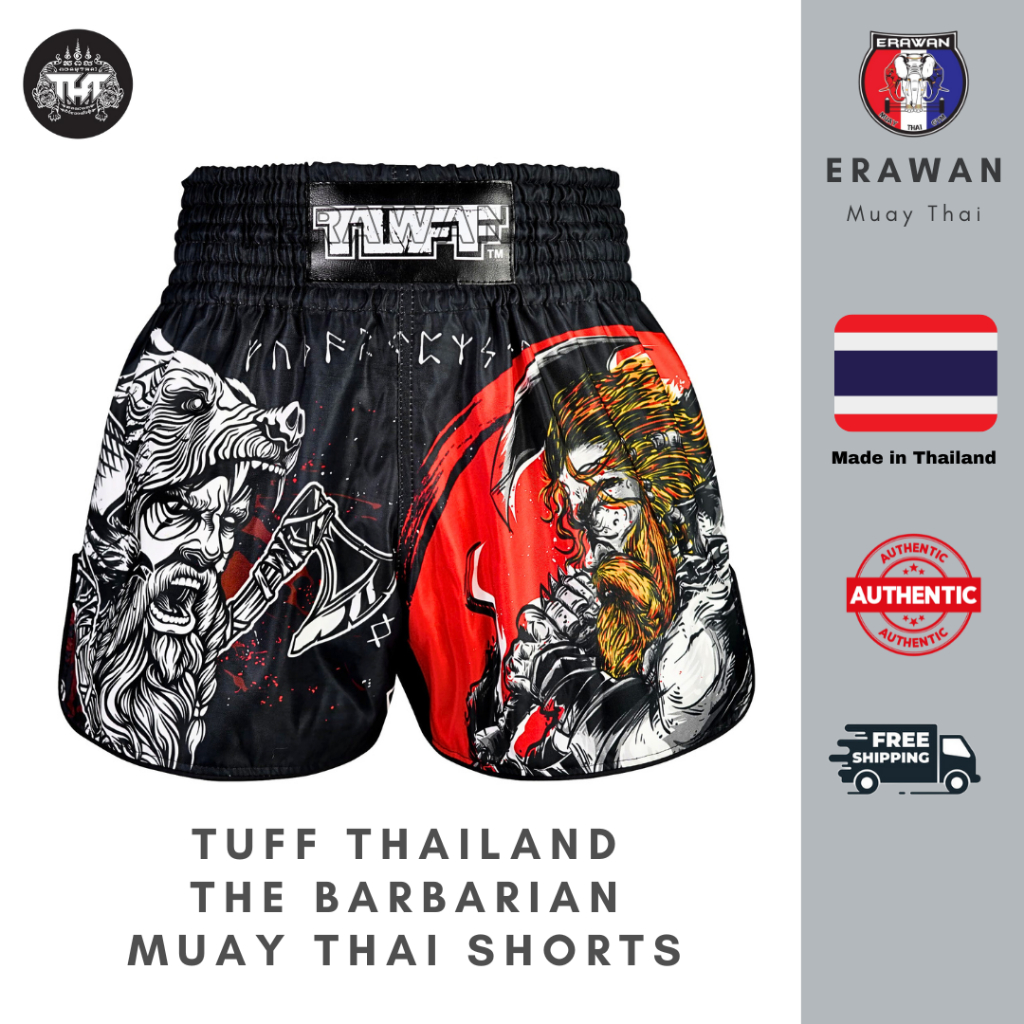 Muay Thai Shorts / Boxing Trunks Thailand TUFF (RMS121 The Barbarian ...