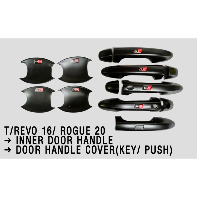 Toyota hilux Revo Rocco rogue 2016 - 2023 GR side handle rear trunk ...