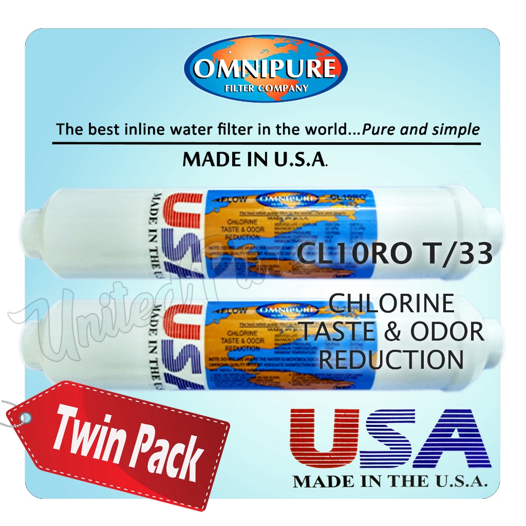 OMNIPURE CL10RO T33 TASTE & ODOR REDUCTION #IN LINE # MADE IN USA ...