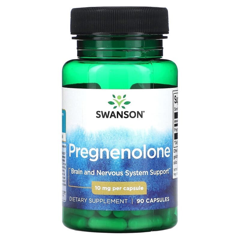 Swanson, Pregnenolone, 10 mg, 90 Capsules | 25 mg, 60 Capsules | 50 mg ...