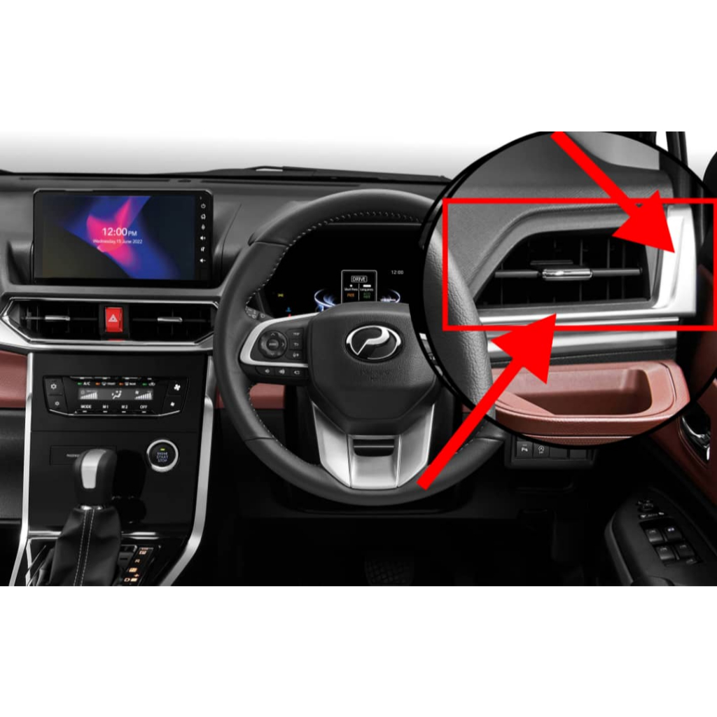 ORIGINAL PERODUA ALZA 2022 INSTRUMENT PANEL REGISTER AIR COND OUTER ...