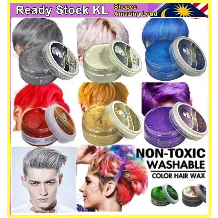 TEMPORARY HAIR WAX Color Hair Gel Kalanxuan 一次性染发蜡 POMADE COLOUR Lilin Warna Rambut Sementara