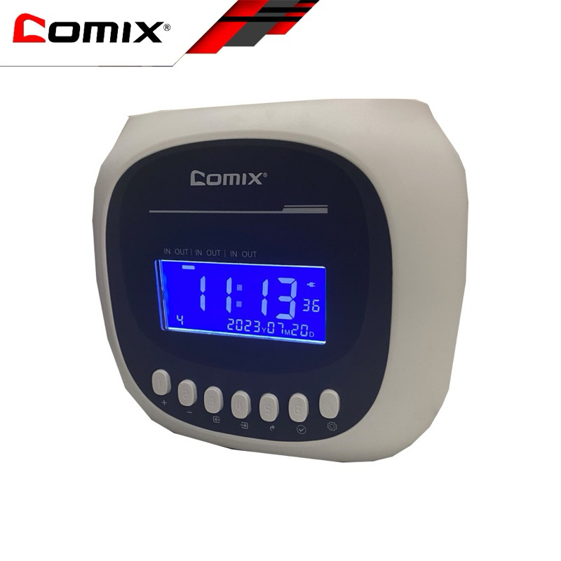 Comix 6 Columns Time Recorder Punch Card Machine Time Attendance ...