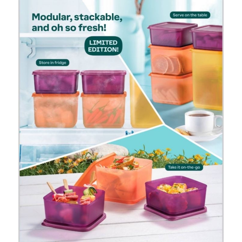 Tupperware So Fresh Square Essential Set | Shopee Malaysia