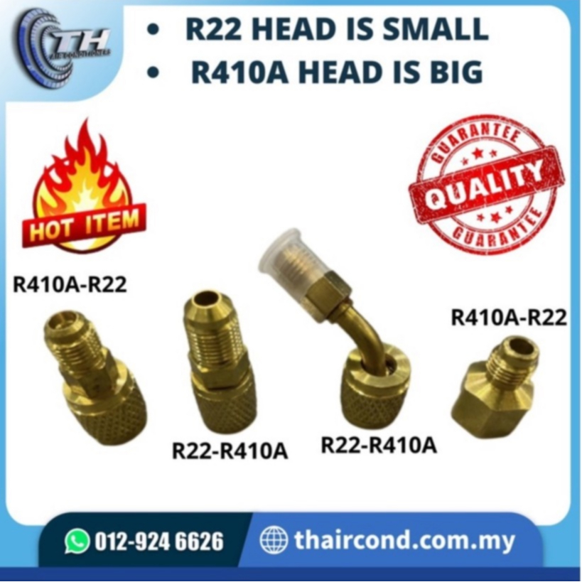 Adapter R22 to R410a Adapter R410a to R22 Charging Hose R134a R32 R22 ...